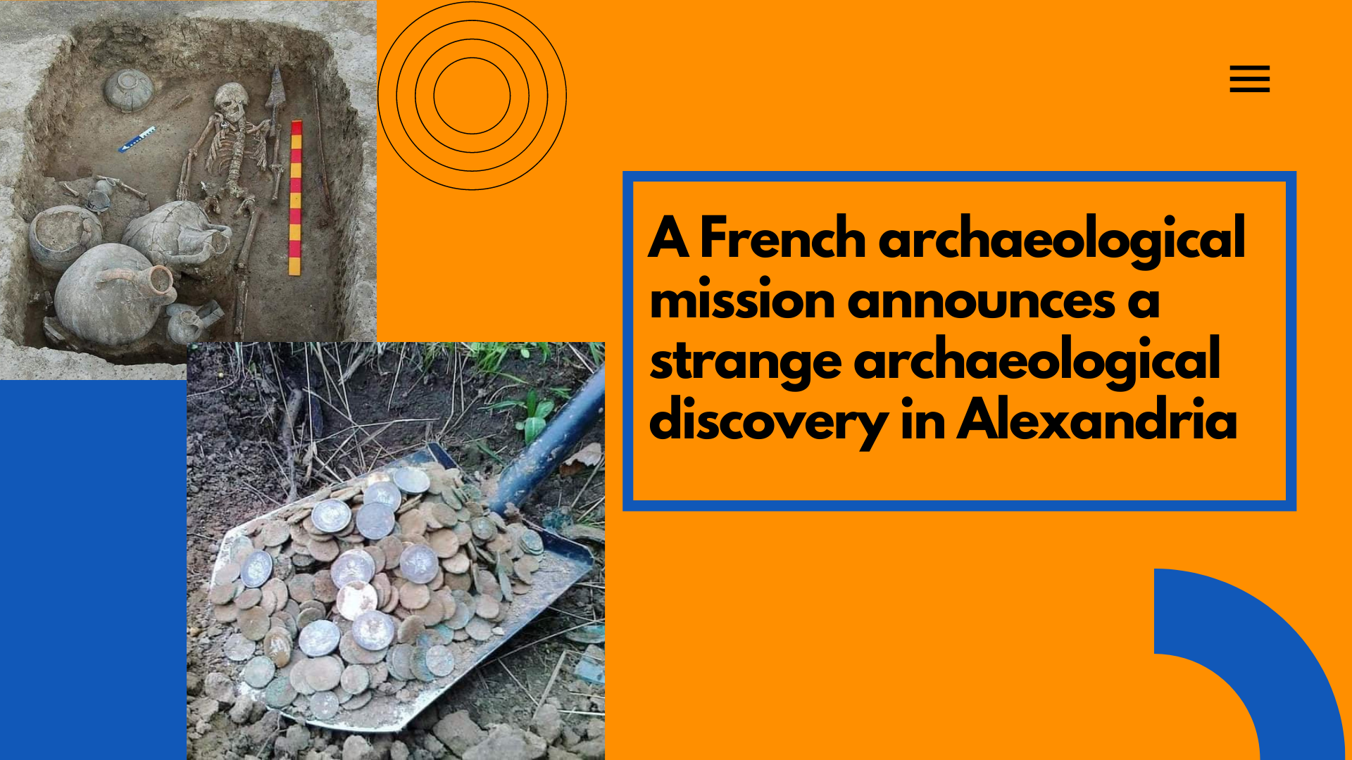 A French archaeological mission announces a strange archaeological discovery in Alexandria